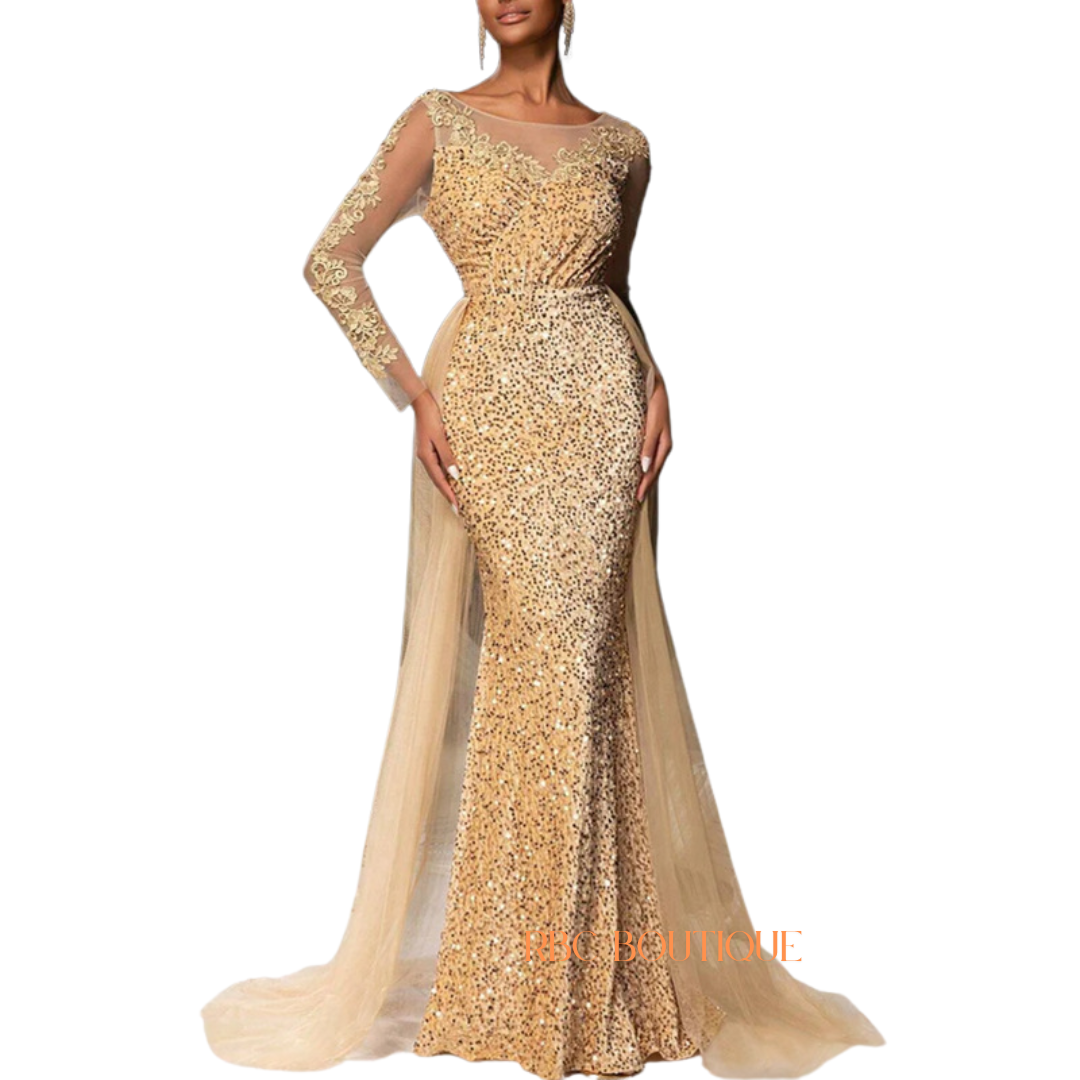 Women's wedding guest dress, evening dress