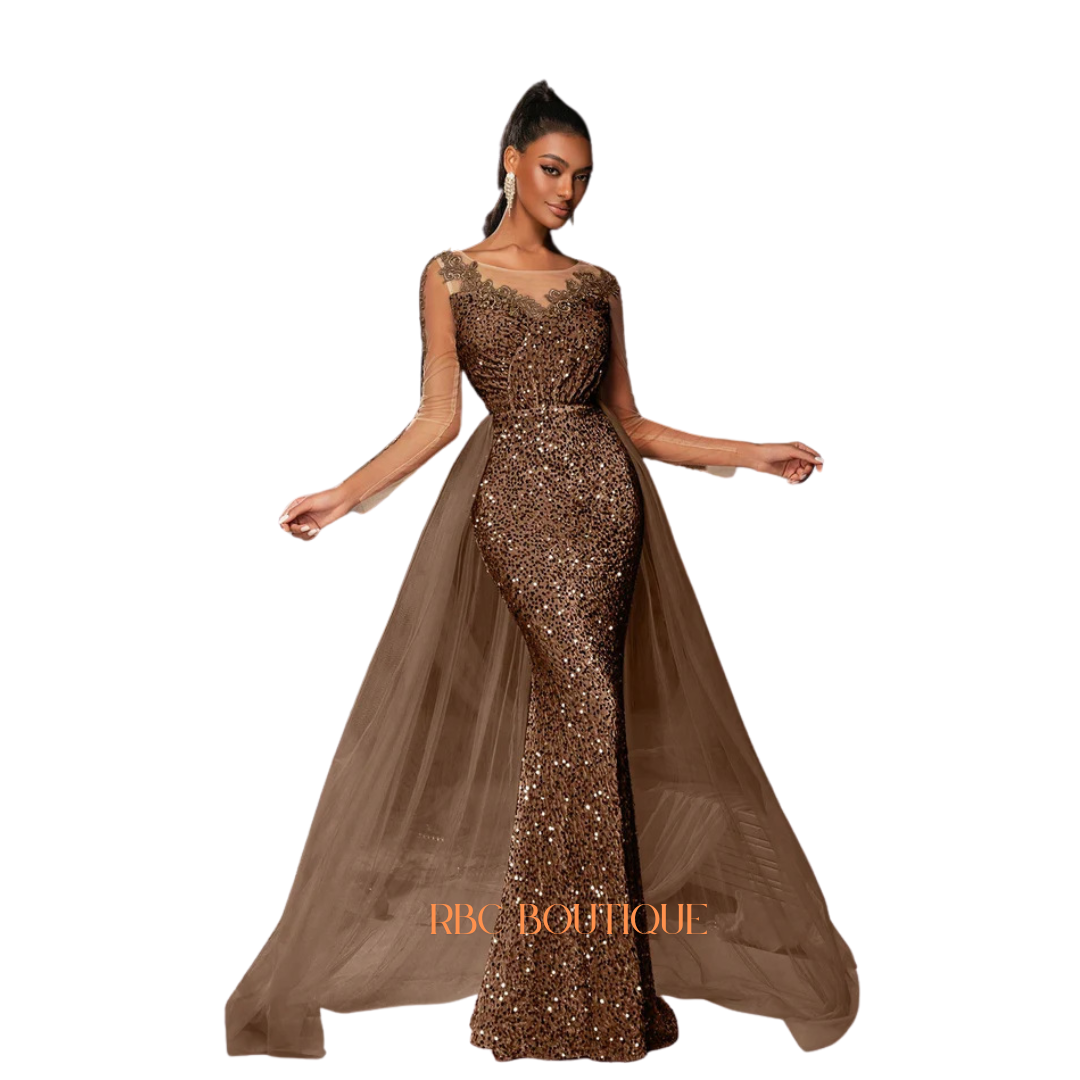 Women's wedding guest dress, evening dress
