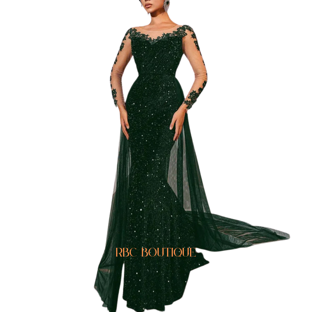 Women's wedding guest dress, evening dress