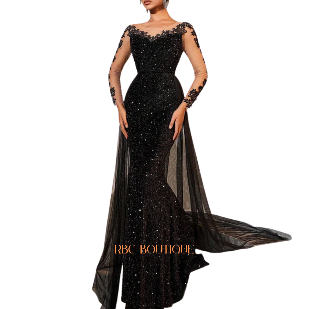 Women's wedding guest dress, evening dress