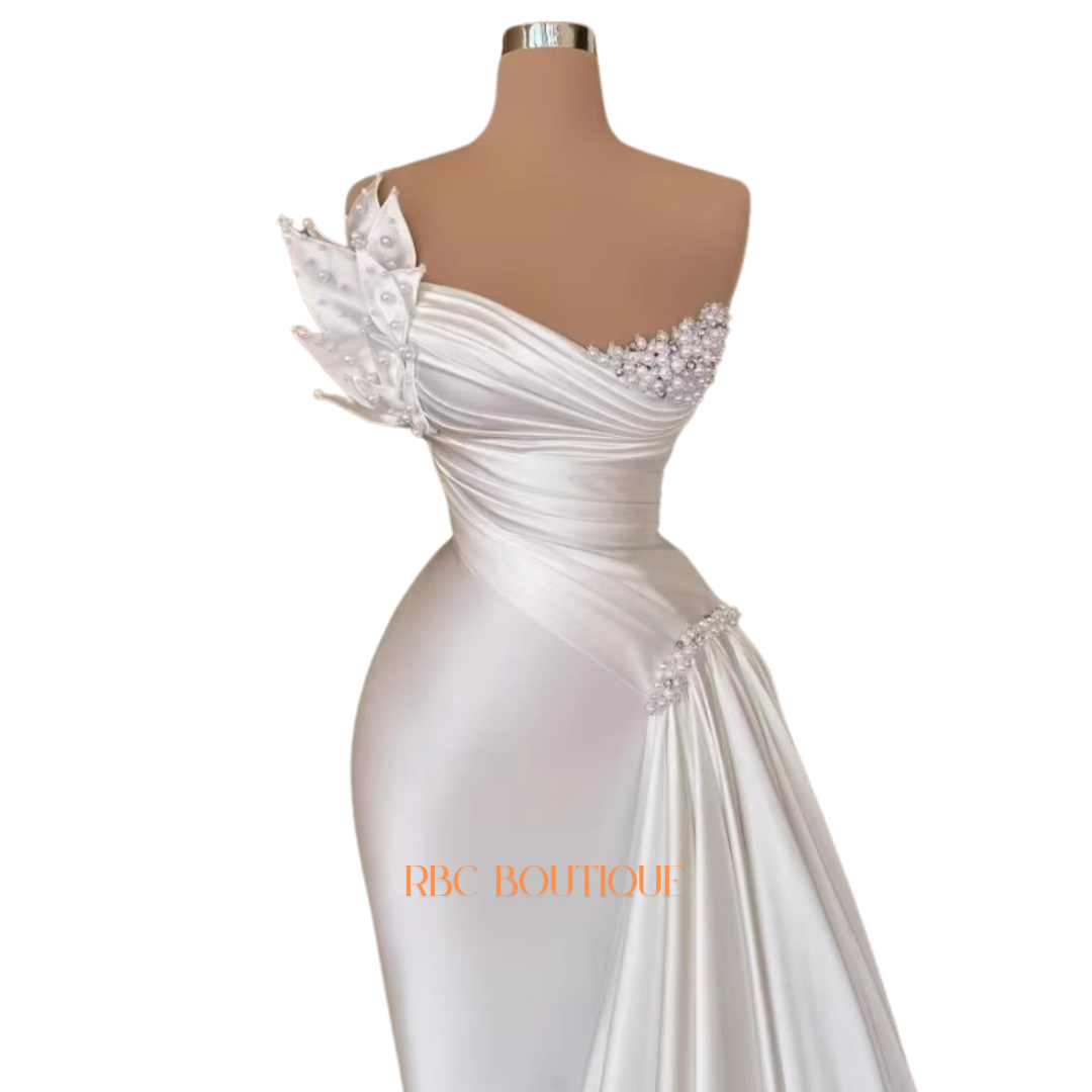 Long satin Dress