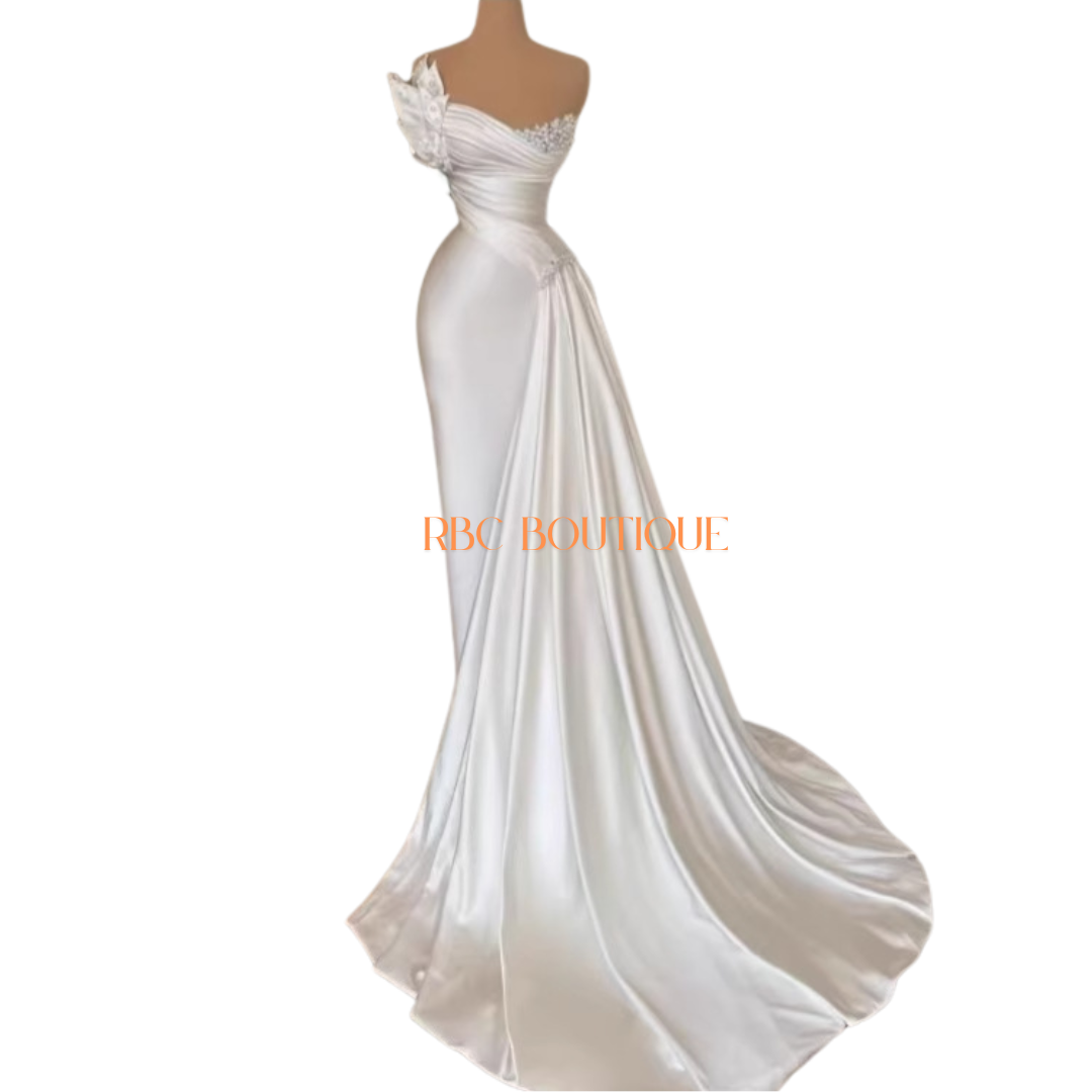Long satin Dress