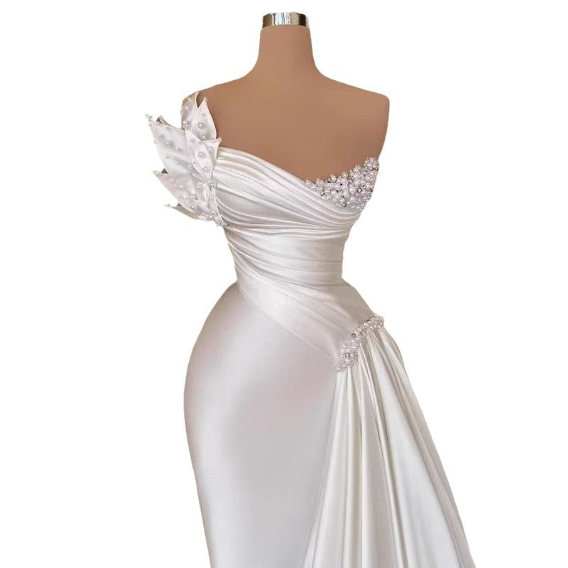 Long satin Dress