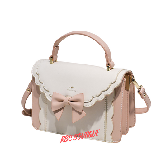Women's Fashion New Bow Style Small Square Bag