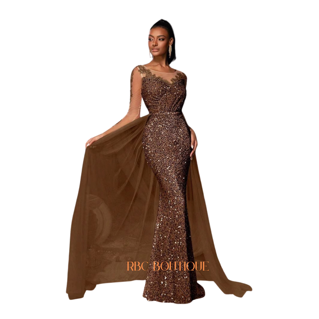 Women's wedding guest dress, evening dress